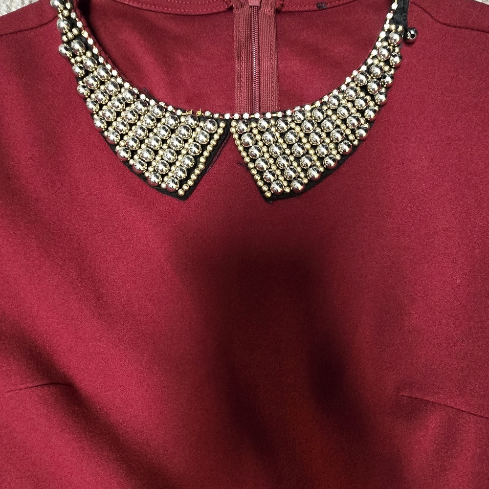 Shein red plump top
